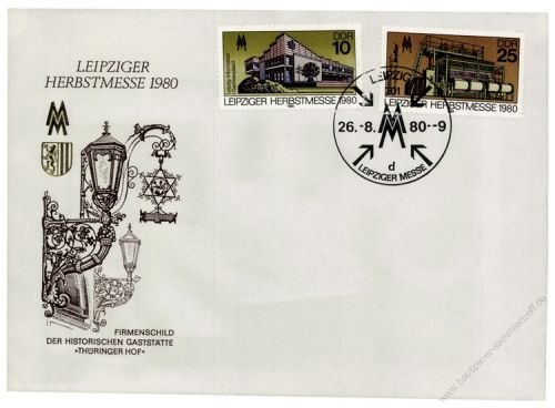 DDR 1980 FDC Mi-Nr. 2539-2540 SSt. Leipziger Herbstmesse