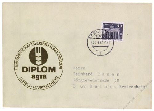 DDR 1980 FDC Mi-Nr. 2541 ESt. Aufbau in der DDR