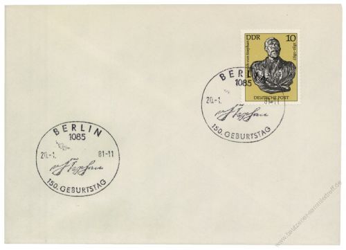 DDR 1981 FDC Mi-Nr. 2579 SSt. 150. Geburtstag von Heinrich von Stephan