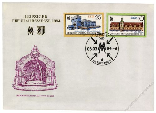 DDR 1984 FDC Mi-Nr. 2862-2863 SSt. Leipziger Frhjahrsmesse