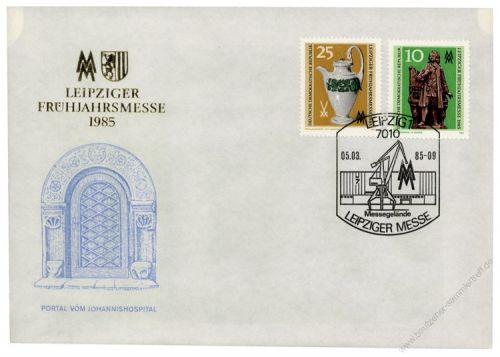 DDR 1985 FDC Mi-Nr. 2929-2930 SSt. Leipziger Frhjahrsmesse