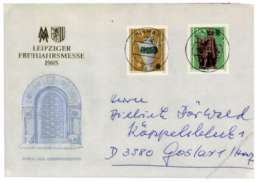 DDR 1985 FDC Mi-Nr. 2929-2930 ESt. Leipziger Frhjahrsmesse