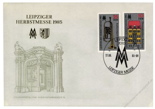 DDR 1985 FDC Mi-Nr. 2963-2964 SSt. Leipziger Herbstmesse