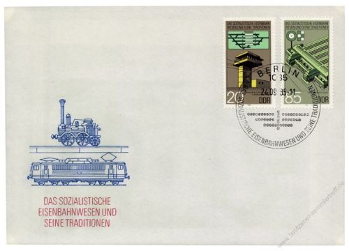 DDR 1985 FDC Mi-Nr. 2968-2971 SSt. Eisenbahnwesen