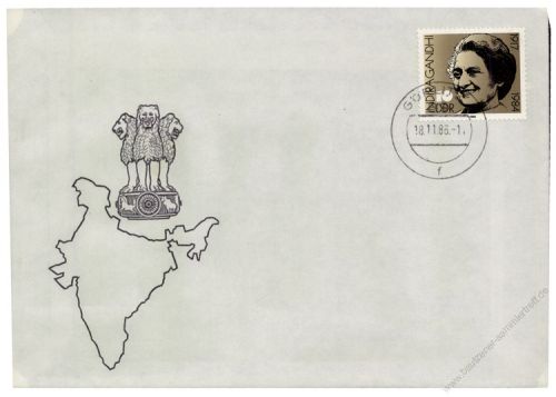 DDR 1986 FDC Mi-Nr. 3056 ESt. 69. Geburtstag von Indira Gandhi