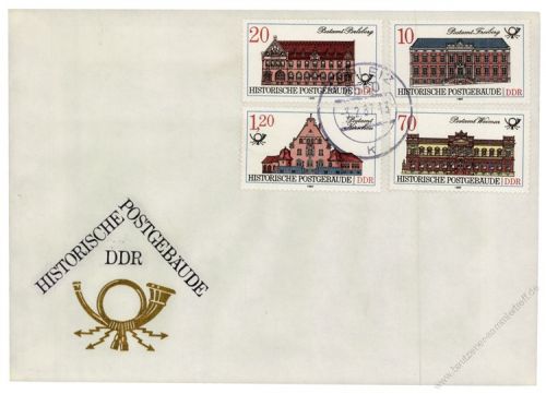 DDR 1987 FDC Mi-Nr. 3067-3070 ESt. Historische Postgebude