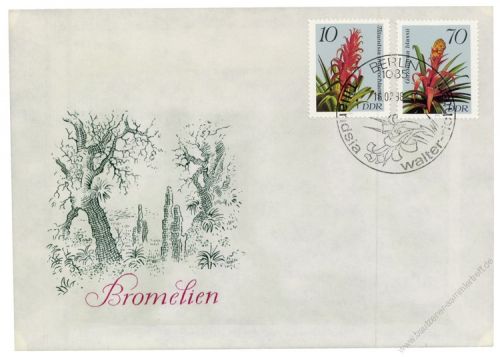 DDR 1988 FDC Mi-Nr. 3149-3152 SSt. Bromelien