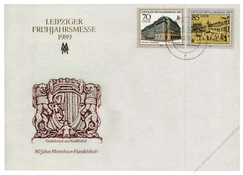 DDR 1989 FDC Mi-Nr. 3235-3236 ESt. Leipziger Frhjahrsmesse