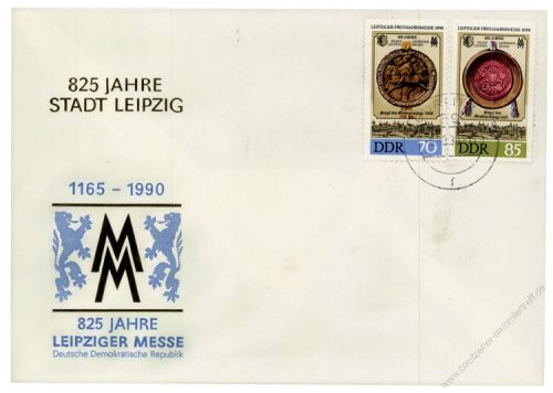 DDR 1990 FDC Mi-Nr. 3316-3317 ESt. Leipziger Frhjahrsmesse