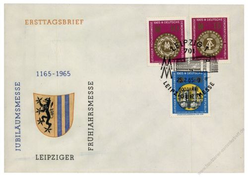 DDR 1965 FDC Mi-Nr. 1090-1092 SSt. Leipziger Frhjahrsmesse