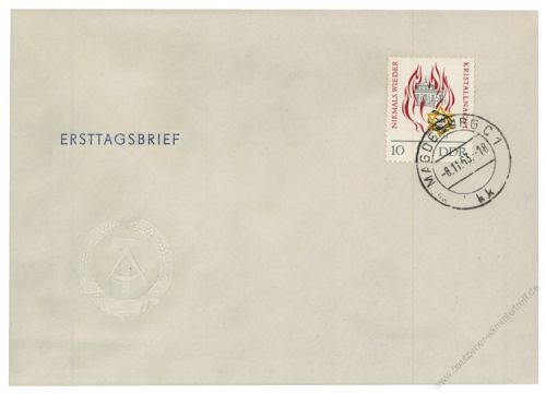 DDR 1963 FDC Mi-Nr. 997 ESt. 25. Jahrestag der 
