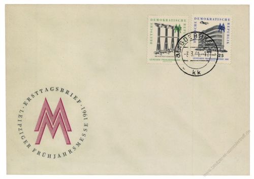 DDR 1961 FDC Mi-Nr. 813-814 ESt. Leipziger Frhjahrsmesse