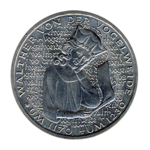 BRD 1980 J.427 5 DM Walther von der Vogelweide vz-st