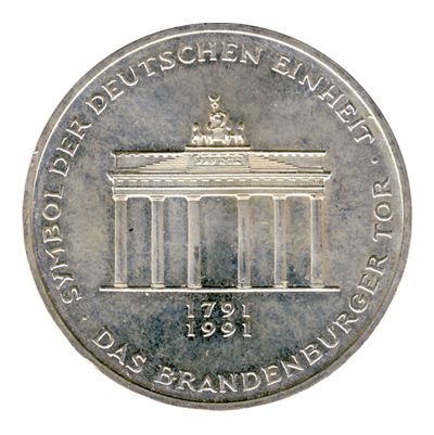 BRD 1991 J.452 10 DM 200 Jahre Brandenburger Tor vz-st
