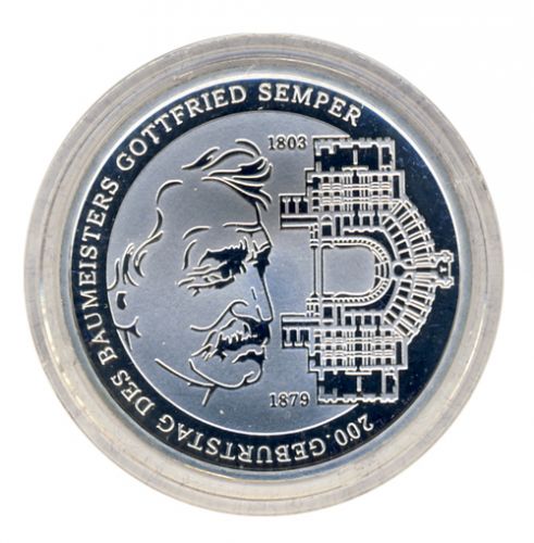 BRD 2003 J.503 10 Euro Gottfried von Semper PP