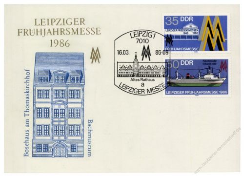DDR 1986 Mi-Nr. 3003-3004 SSt. Leipziger Frhjahrsmesse