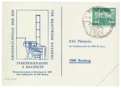DDR Nr. PP016 B2/004b SSt. Inbetriebnahme 2. Baustufe Kraftwerk Boxberg