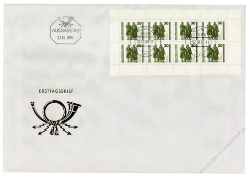 DDR 1990 FDC Mi-Nr. 3345-3346 (H-Bl. 20-21) ESt. Bauwerke und Denkmler