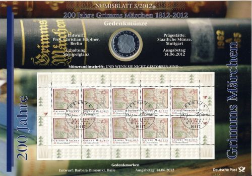 BRD 2012 Numisblatt 3/2012 