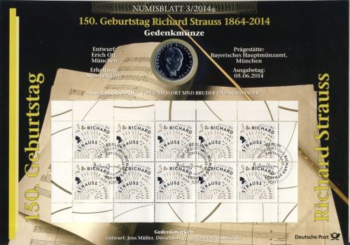 BRD 2014 Numisblatt 3/2014 