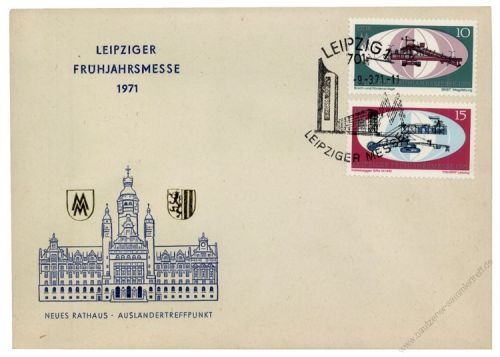 DDR 1971 FDC Mi-Nr. 1653-1654 SSt. Leipziger Frhjahrsmesse