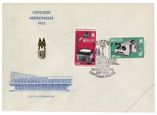 DDR 1972 FDC Mi-Nr. 1782-1783 SSt. Leipziger Herbstmesse