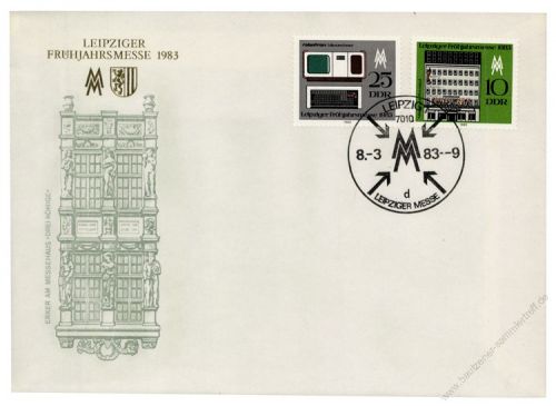 DDR 1983 FDC Mi-Nr. 2779-2780 SSt. Leipziger Frhjahrsmesse