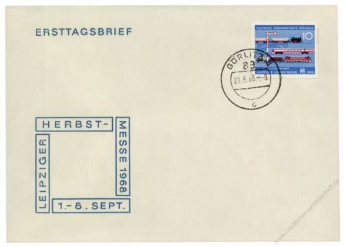 DDR 1968 FDC Mi-Nr. 1399 ESt. Leipziger Herbstmesse
