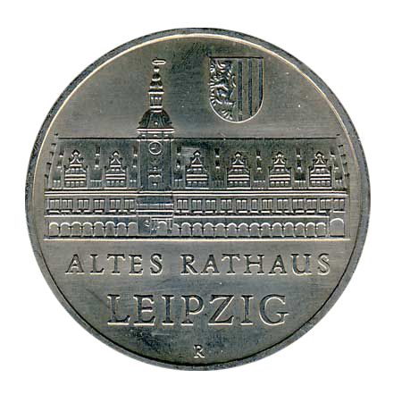 DDR 1984 J.1596 5 Mark Altes Rathaus Leipzig vz-st