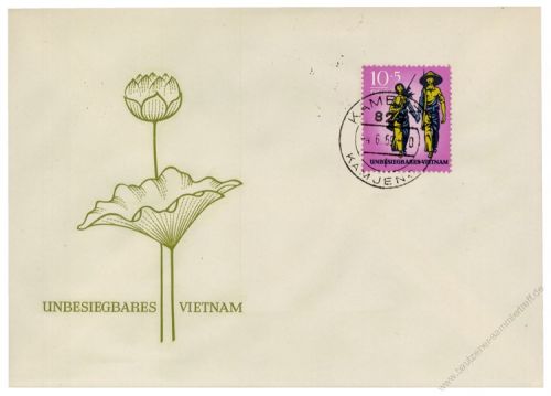 DDR 1969 FDC Mi-Nr. 1476 ESt. Unbesiegbares Vietnam