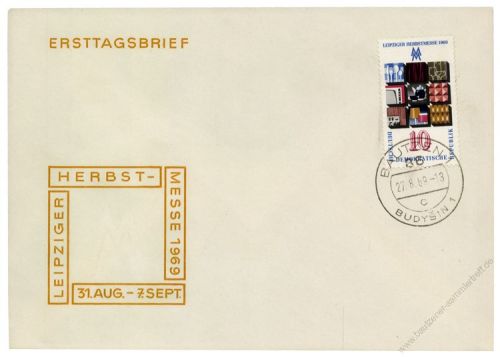 DDR 1969 FDC Mi-Nr. 1494 ESt. Leipziger Herbstmesse