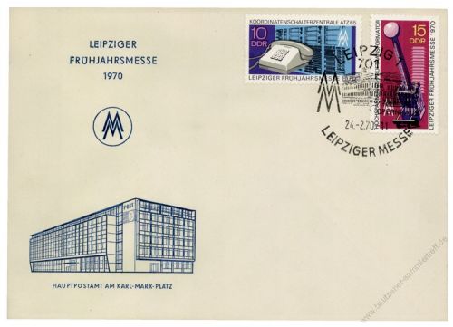 DDR 1970 FDC Mi-Nr. 1551-1552 SSt. Leipziger Frhjahrsmesse