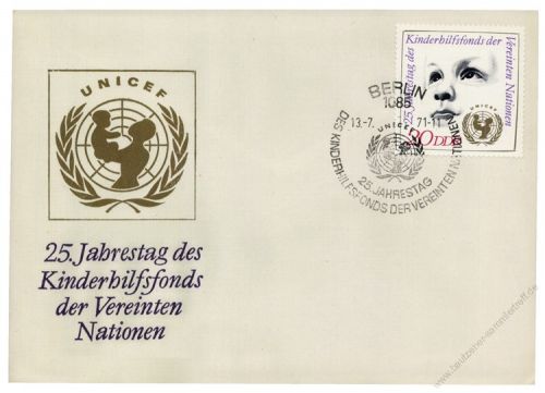 DDR 1971 FDC Mi-Nr. 1690 SSt. 25 Jahre Kinderhilfsfonds der Vereinten Nationen