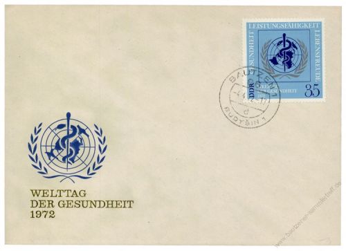 DDR 1972 FDC Mi-Nr. 1748 ESt. Welt-Gesundheitstag