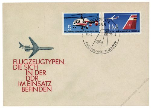 DDR 1972 FDC Mi-Nr. 1749-1752 SSt. Flugzeuge