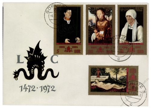 DDR 1972 FDC Mi-Nr. 1769-1772 ESt. 500. Geburtstag von Lucas Cranach d. .