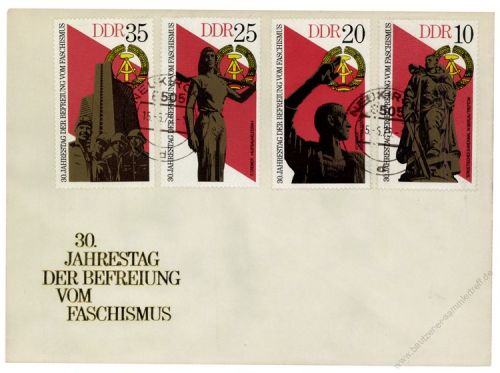 DDR 1975 FDC Mi-Nr. 2038-2041 ESt. 30. Jahrestag der Befreiung vom Faschismus