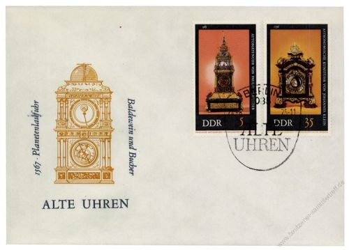 DDR 1975 FDC Mi-Nr. 2055-2060 SSt. Alte Uhren