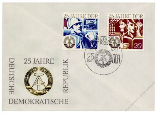 DDR 1974 FDC Mi-Nr. 1949-1952 SSt. 25 Jahre DDR