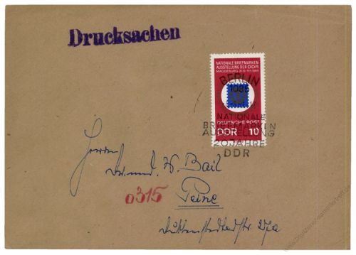 DDR 1969 FDC Mi-Nr. 1477 SSt. Nationale Briefmarkenausstellung 20 Jahre DDR