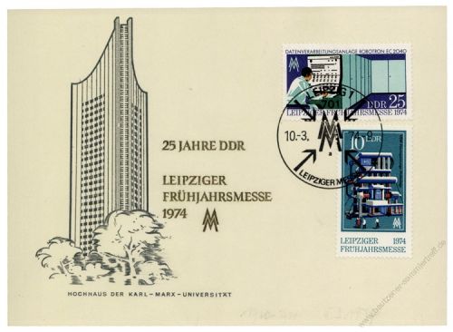 DDR 1974 Mi-Nr. 1931-1932 SSt. Leipziger Frhjahrsmesse