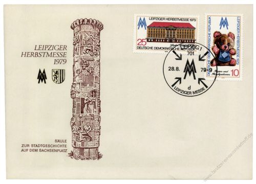 DDR 1979 FDC Mi-Nr. 2452-2453 SSt. Leipziger Herbstmesse