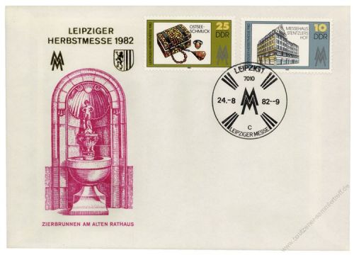 DDR 1982 FDC Mi-Nr. 2733-2734 SSt. Leipziger Herbstmesse