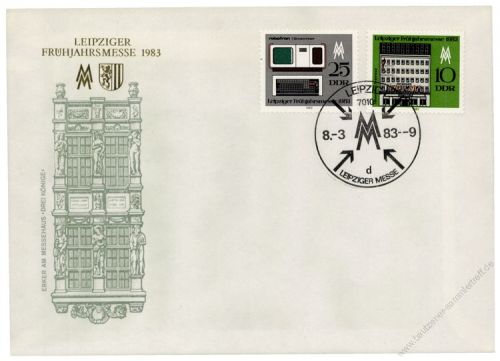 DDR 1983 FDC Mi-Nr. 2779-2780 SSt. Leipziger Frhjahrsmesse - 3 verschiedene Sonerstempel