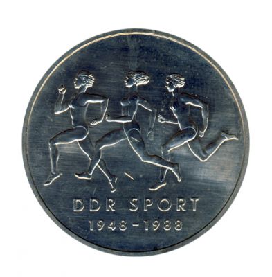 DDR 1988 J.1623 10 Mark 40 Jahre Sportbund vz