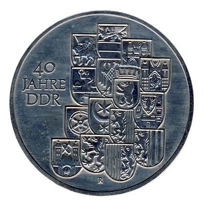 DDR 1989 J.1630 10 Mark 40 Jahre DDR st