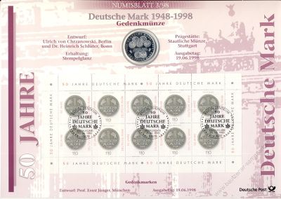 BRD 1998 Numisblatt 3/1998 