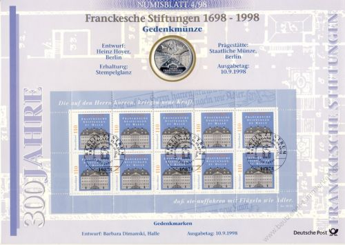 BRD 1998 Numisblatt 4/1998 