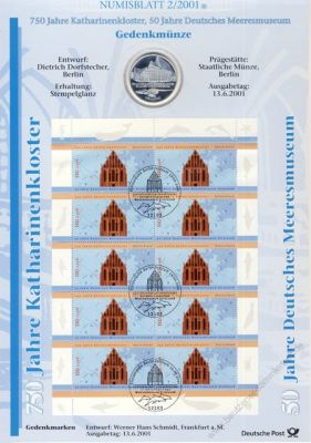 BRD 2001 Numisblatt 2/2001 