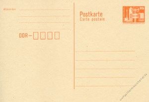 DDR 1986 Mi-Nr. P087I * Bauwerke klein 25Pf